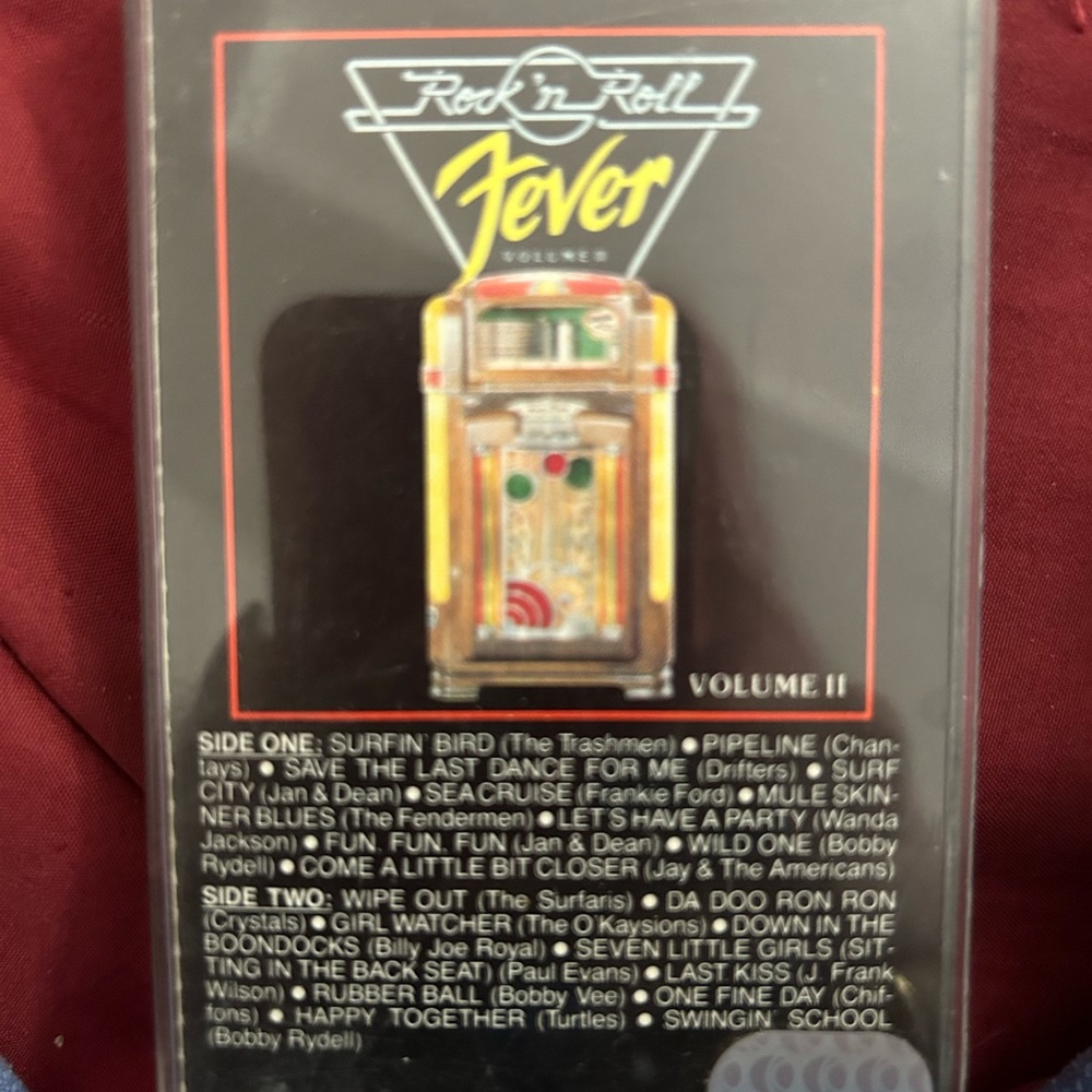 VintageRock 'N'Roll FeverVol 2 AudioCassette 1982 K-tel FeaturesDifferentArtists